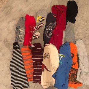 Group of Size 3T boys long sleeve shirts